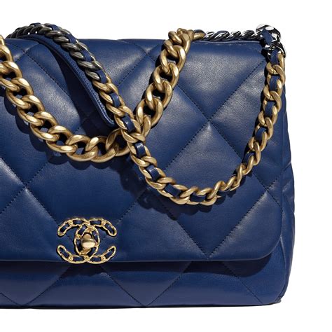 dark blue chanel bag|chanel bag blue price.